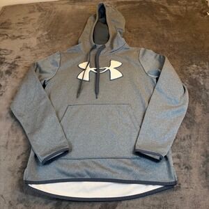 Under Armour Fleece Hoodie‎ Sweatshirt Pullover Blue/Gray Women's Size Small
